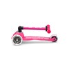 Micro Kickboard - Mini Deluxe Foldable LED Scooter, 3-Wheeled, Lean-to-Steer,