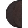 Genuine Leather Turntable Platter Mat - Dark Brown
