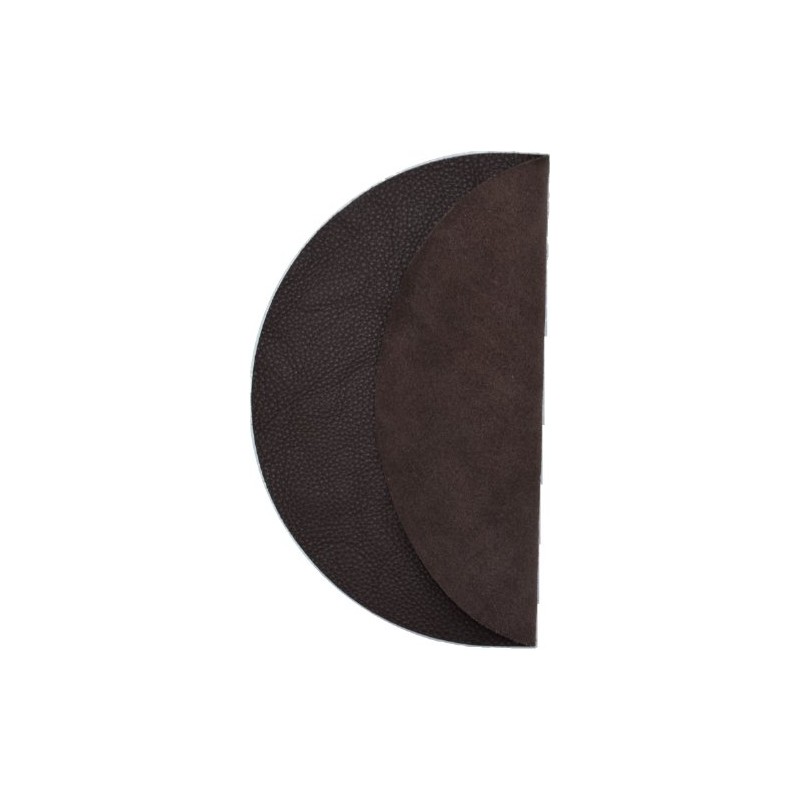 Genuine Leather Turntable Platter Mat - Dark Brown