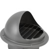 Stainless Steel Round Air Vent Louvered Cover Waterproof Windproof External