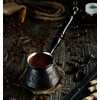 DEMMEX Thickest Copper Turkish Greek Arabic Coffee Pot, Stovetop Coffee