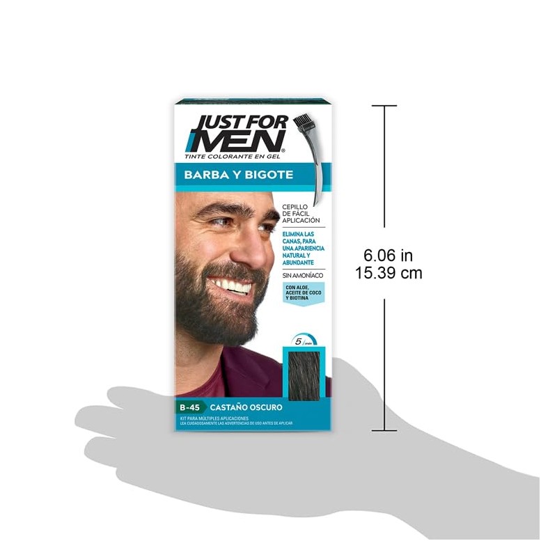 Just For Men Tinte Colorante en Gel para Barba y