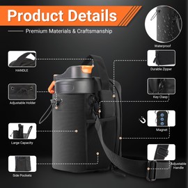 ZHXuKAiHua Magnetic Gym Bag for Men and Women, Magnetic Fitness Bag with Water Bottle Holder, Compact Gym Organizer, Gym Gifts for Women, Men, Teens, Sports Enthusiasts (Polyester)