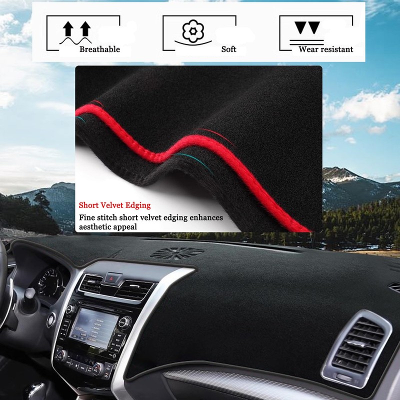 Blazeray Car Dashboard Cover Mat for Nissan Altima 2013-2018 Left
