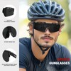 KALIYADI Polarized Sport-Sunglasses-Men Cycling Sunlasses: Lightweight Running Sun Glasses UV400