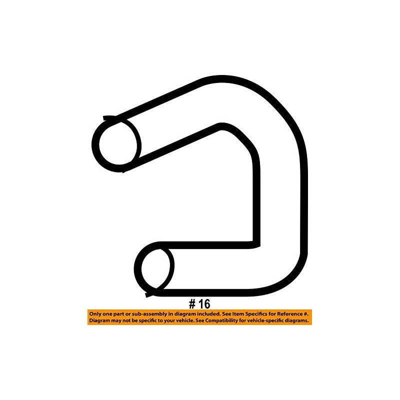 Genuine Honda (53732-SHJ-A03) Engine Oil Cooler Hose