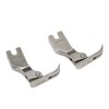 2pcs Flat Bed Sewing Machine Zipper Foot Professional Rust Prevention