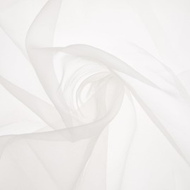 Hobbspring Old Lace Lightweight Sheer Organza Fabric 55.12 inch Wide Mulberry Silk Organza Fabric for Wedding Dress Fashion Craft Decorations