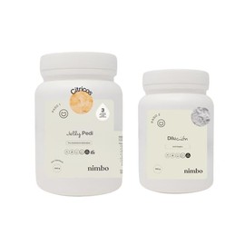 NIMBO Jelly Pedi o Jelly Spa (Gelatina de Pies) con Dilución Mineral, para 25 Servicios, Ideal para Pre-tratamiento de Pedicura y Terapia de Spa para Pies, Cítricos
