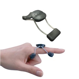 Rolyan Sof-Stretch Finger Extension Splint, X-Large, White, Finger Brace with Adjustable Fit, Latex-Free Finger Support for PIP Joint Extension, Boutonniere Deformity, Trigger Finger, and Edema