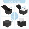sourcing map Tissue Box Cover with Magnetic Bottom Rectangle Tissue