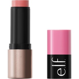 E.l.f. Soft Glam Cream Blush Stick, Rubor en Crema, Rosa Sobre Él, con Manteca de Karité, Acabado Satinado, Vegano y Libre de Crueldad, Tono Pink On It
