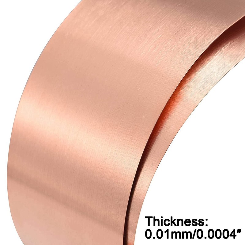 10X Copper Sheet Roll, Metal Foil Plate 1000mm x 100mm