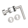 Gedotec Handle Set Stainless Steel Matt Brushed [PZW Interchangeable Fittings]