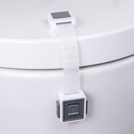 2-Pack Toilet Locks Baby Proof - Toilet Seat Locks for Toddlers with Adhesive - Toilet Latches Child Safety - No Tools Required