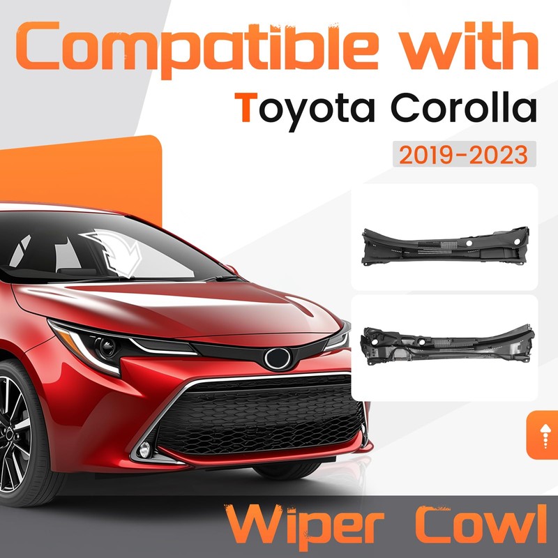 JMTAAT Windshield Wiper Cowl Panel Compatible with 2019-2023 Toyota Corolla
