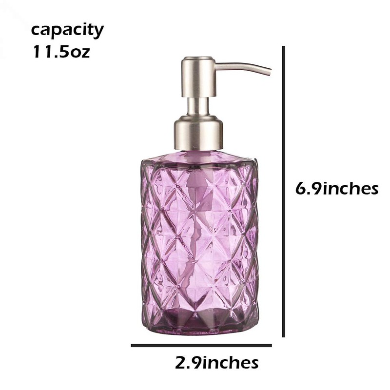 YunNasi Soap Dispenser with Stainless Steel Pump, Refillable Liquid Hand