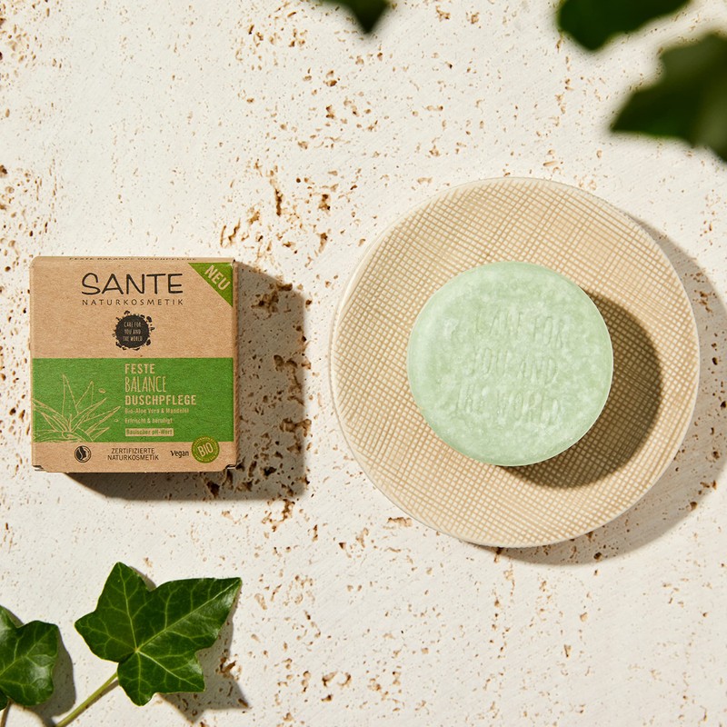 SANTE Solid Shower Care, Environmentally Friendly and Moisturising Shower Care,