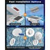 MOFOYEAH Solar Pool Lights, Solar Powered Submersible LED Lights with