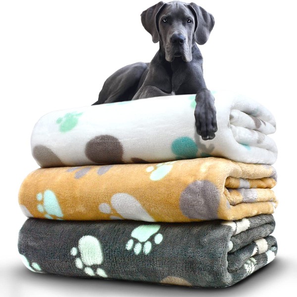 Dog Blankets Washable, 3 Pack Dog Blanket Washable 41" x