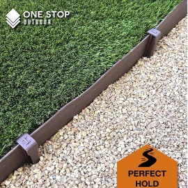 ProFlex 25 PACK Brown Anchor Edging Spikes Stakes Outdoor Landscape Garden Lawn Border