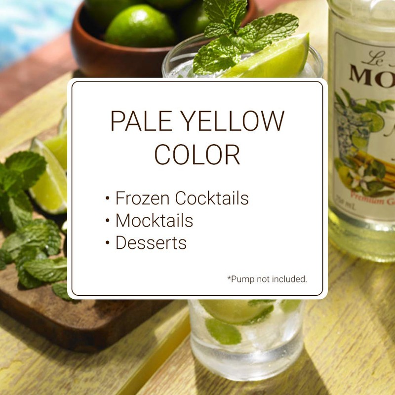 Monin - Mojito Mix Syrup, Sweet Herbal Mint Flavor, Great