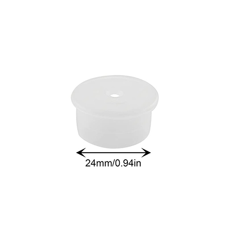 JCBIZ 24pcs Press in Medical Syringe Bottle Adapter 24mm Dosing