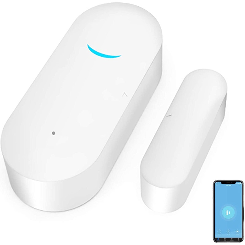 5 Pack WiFi Wireless Door Window Sensor,TUYA Smart Alarm with