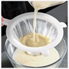 Kitchen Ultra-Fine Nylon Mesh Strainer Food Yogurt Mesh Sieve Plastic