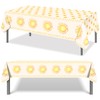 3 Pcs Boho Sun Birthday Party Tablecloths Rectangular Plastic Table
