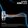 Halder 3112040 "Simplex" TPE-Soft/Rubber Soft-Face Mallet, Multi-Colour, 40 mm