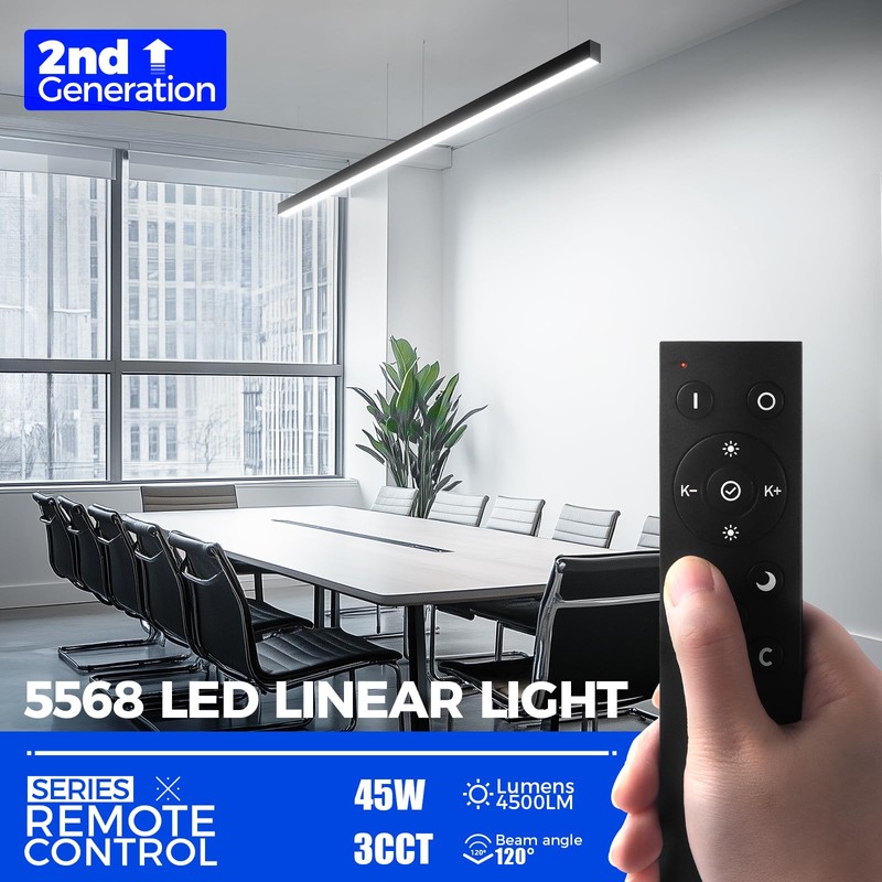Barrina 4FT LED Linear Light 5568 Remote Series, 2nd-Generation, 45W