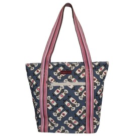 bungalow 360 Vegan Striped Tote Bag (Sea Otter)