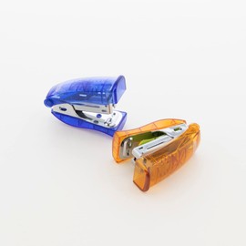 BAZIC Mini Stand-Up Stapler w/500 Staples, Standard (26/6) Built-in Staple Remover, 12 Sheets, Portable Small Staplers for Home Office School, 6-Pack