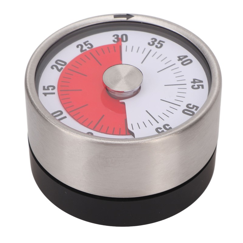 Visual Timer Multifunctional Retro Round Mechanical Visual Timer for Kitchen