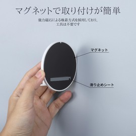 Toski Shaver Holder Strong Magnetic Razor Stand Bath Magnet Hook Razor Holder Bathroom Shaving Draining Mildew Free Floating Storage Space Saving White