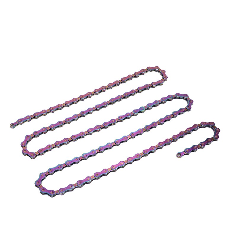 Mountain Bike Chain Fully Plated Rustproof Colorful 11 Speed Bicycle