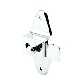 Prime-Line 656-6602 Door Slide Latch Set, 1-1/4 In., Pilaster, Zamak, Chrome, Inswing, Square (Single Pack)