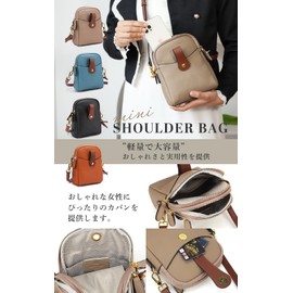 Kstarplus Smartphone Pouch, Genuine Leather, YKK Zipper x Key Holder Included, Smartphone Shoulder, Cross-body Style, Vertical Women's, Popular, Cute, Mini Bag, 4 Colors, black (black)