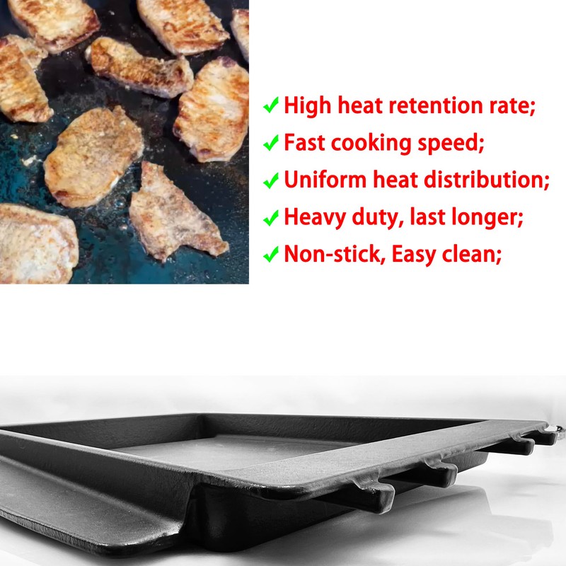 Direct Store DC128 7658 Cast Iron Griddle for Weber Spirit