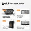 Locker Padlock with 4-Digit Code for Gym, School, Home, Work