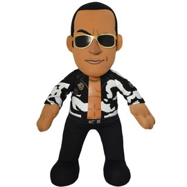 WWE Old School The Rock 10" Plush Figure - A Wrestling Legend for Play or Display