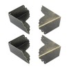 Bivethoi 4 Packs Bronze Box Corner Protectors, Edge Cover Safety