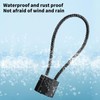 Oiieco 2 Pcs Steel Rope Padlocks, Long Padlocks with Keys