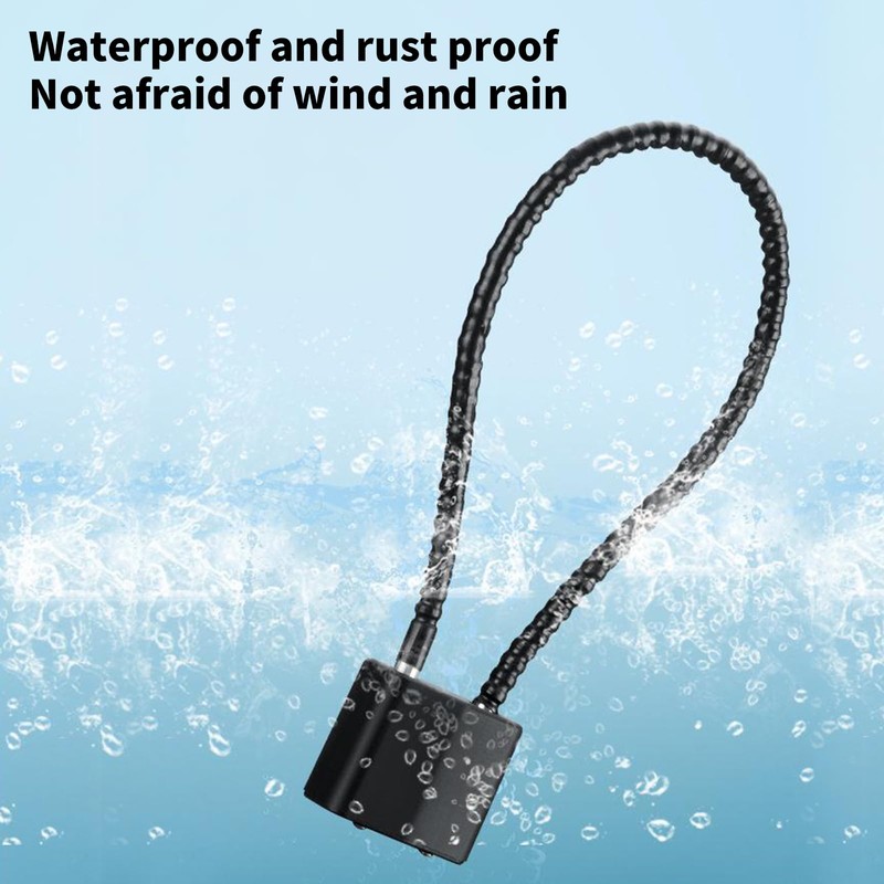Oiieco 2 Pcs Steel Rope Padlocks, Long Padlocks with Keys