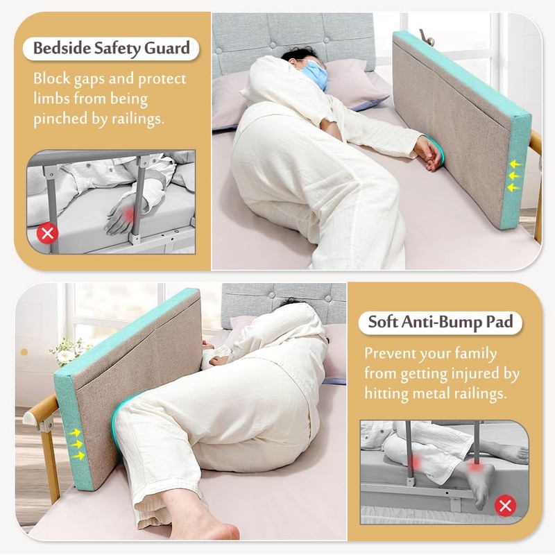Mybow Bed Rail Cushion, Hospital Bedside Rail Pads, Medical Foam