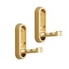 2PCS Folding Coat Hook, Heavy Duty Wall Hooks, Foldable Gold