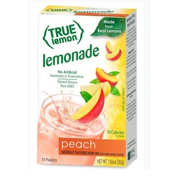True Lemon Peach Lemonade, 10 count