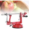 Pelador Manual de Acero Inoxidable Multifunción, Rojo