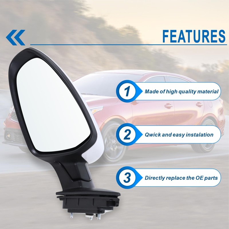 Left Driver Side Mirror Compatible With 2019 2020 2021 2022